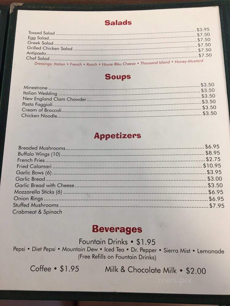 King's Pizza - Elkins, WV menu_pic