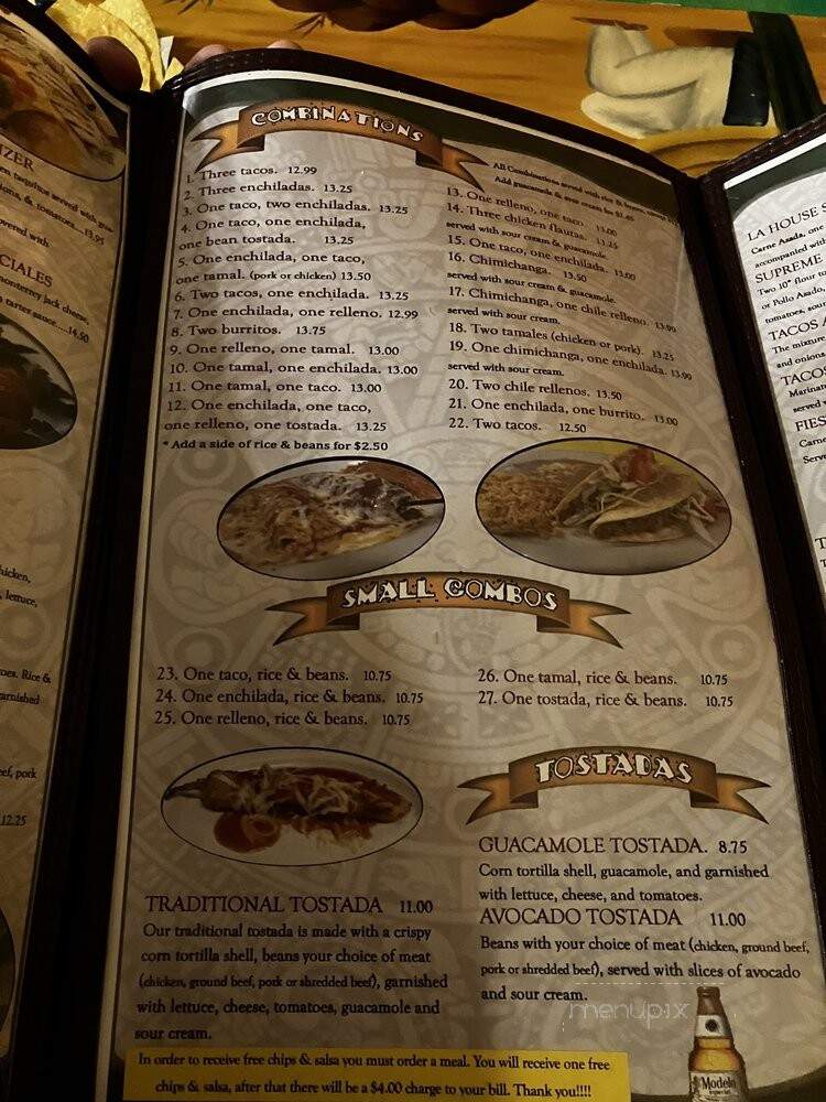 Mexican house - Meeker, CO menu_pic