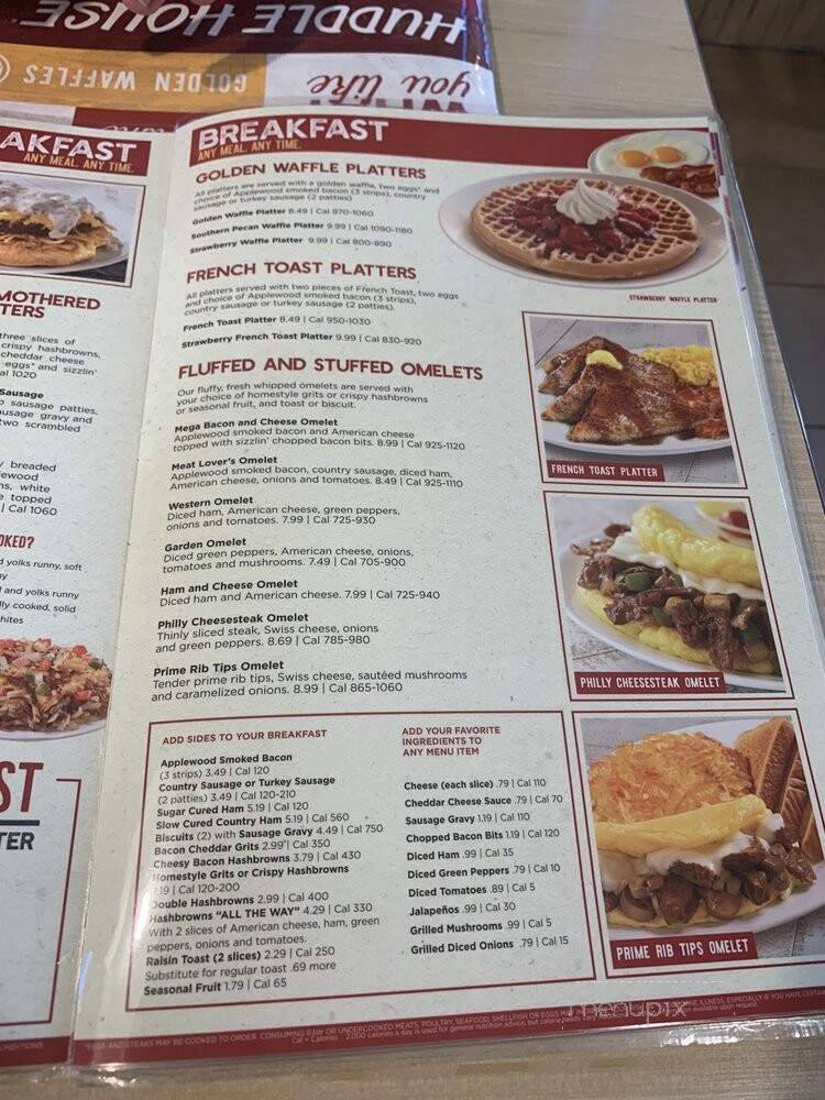 Huddle House - Sweetwater, TN menu_pic