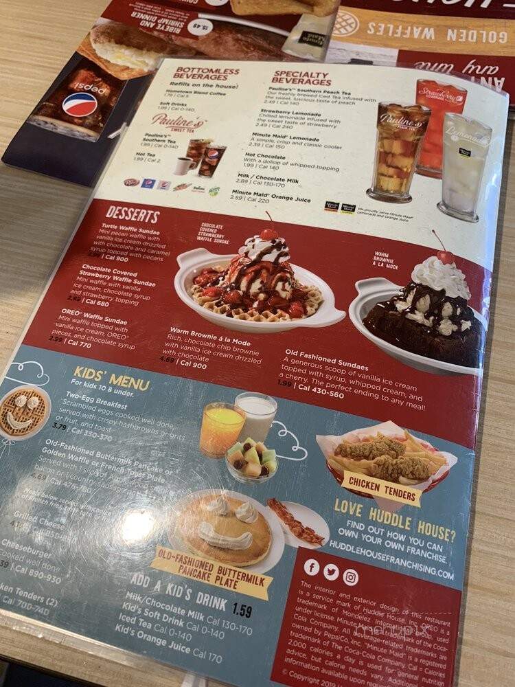 Huddle House - Sweetwater, TN menu_pic
