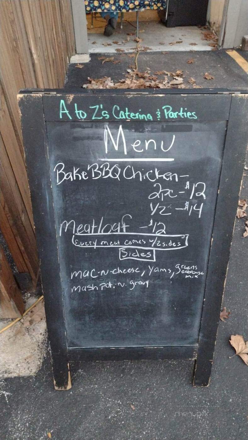 A to Z's Catering and Parties - Bloomington, IL menu_pic