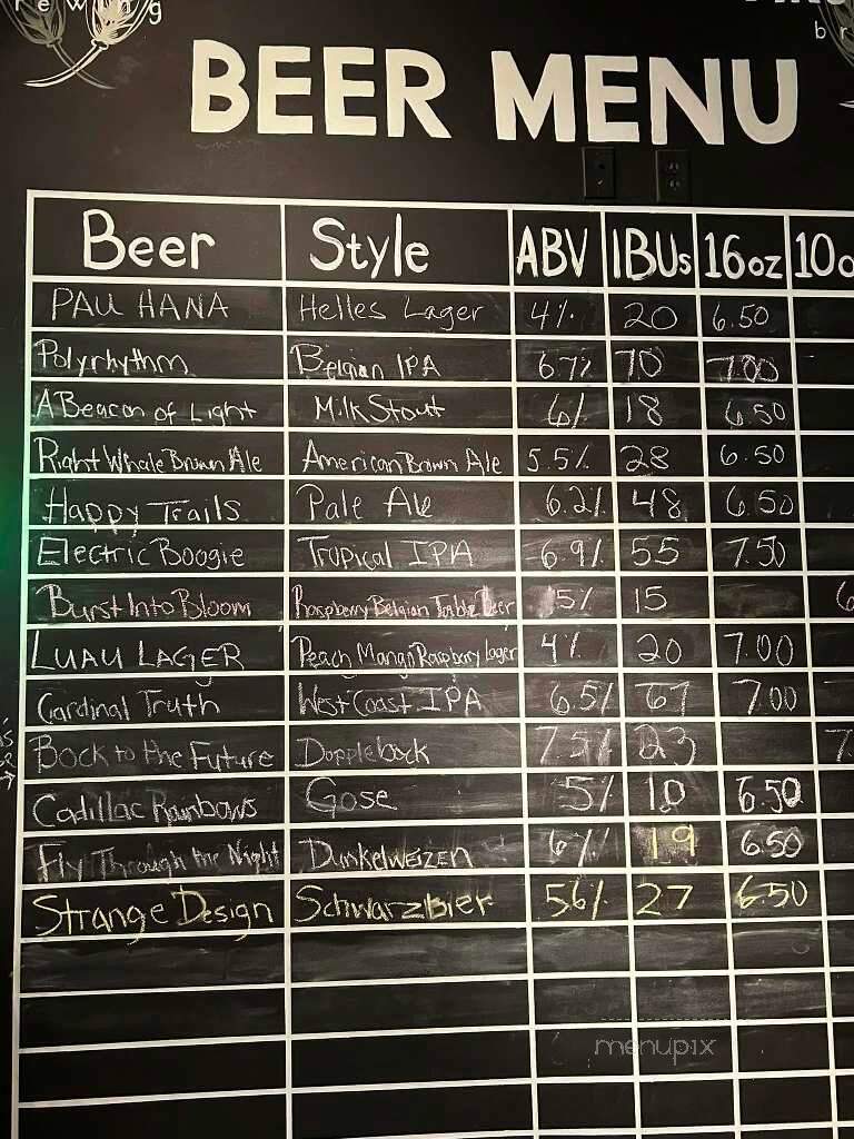 First Love Brewing - Fernandina Beach, FL menu_pic
