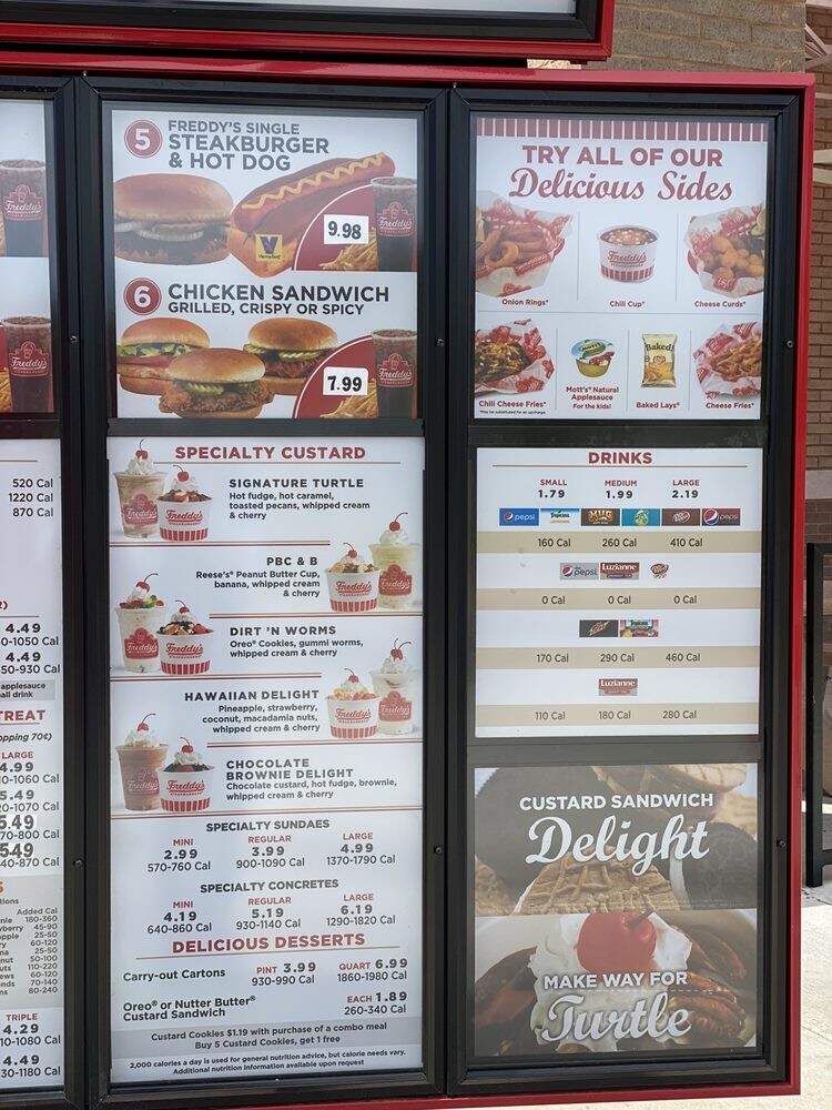Freddy's Frozen Custard & Steakburgers - Madison, AL menu_pic