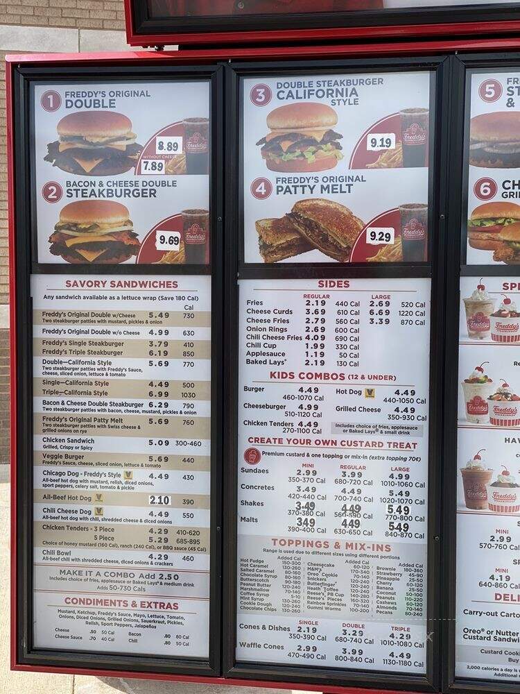 Freddy's Frozen Custard & Steakburgers - Madison, AL menu_pic
