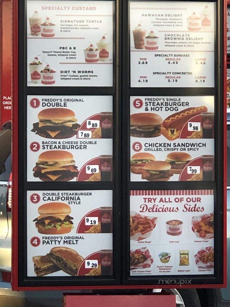 Freddy's Frozen Custard & Steakburgers - Madison, AL menu_pic