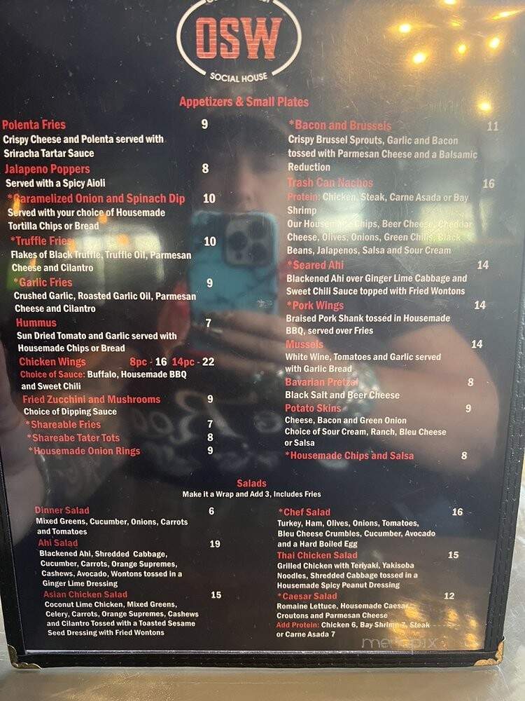 Old Southwest Social House - Reno, NV menu_pic