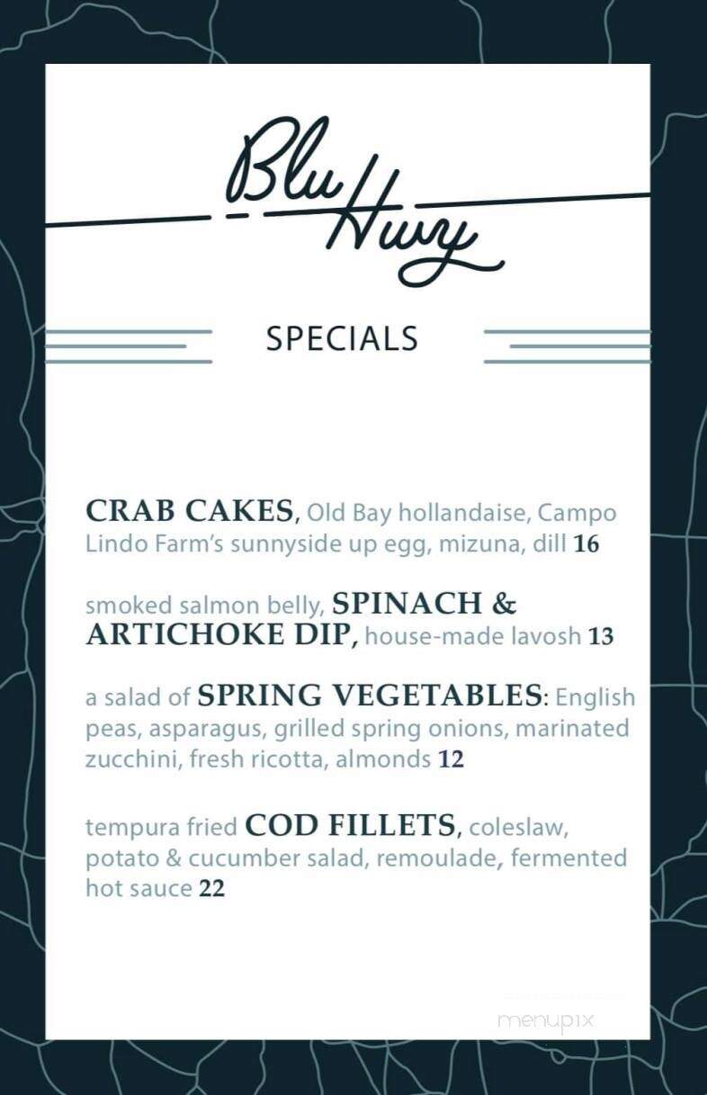 Blu Hwy - Kansas City, MO menu_pic