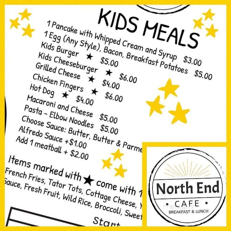 North End Cafe - Lafayette, IN menu_pic