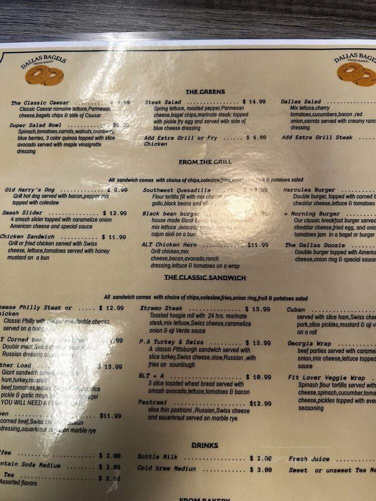 Dallas Bagels - Dallas, GA menu_pic