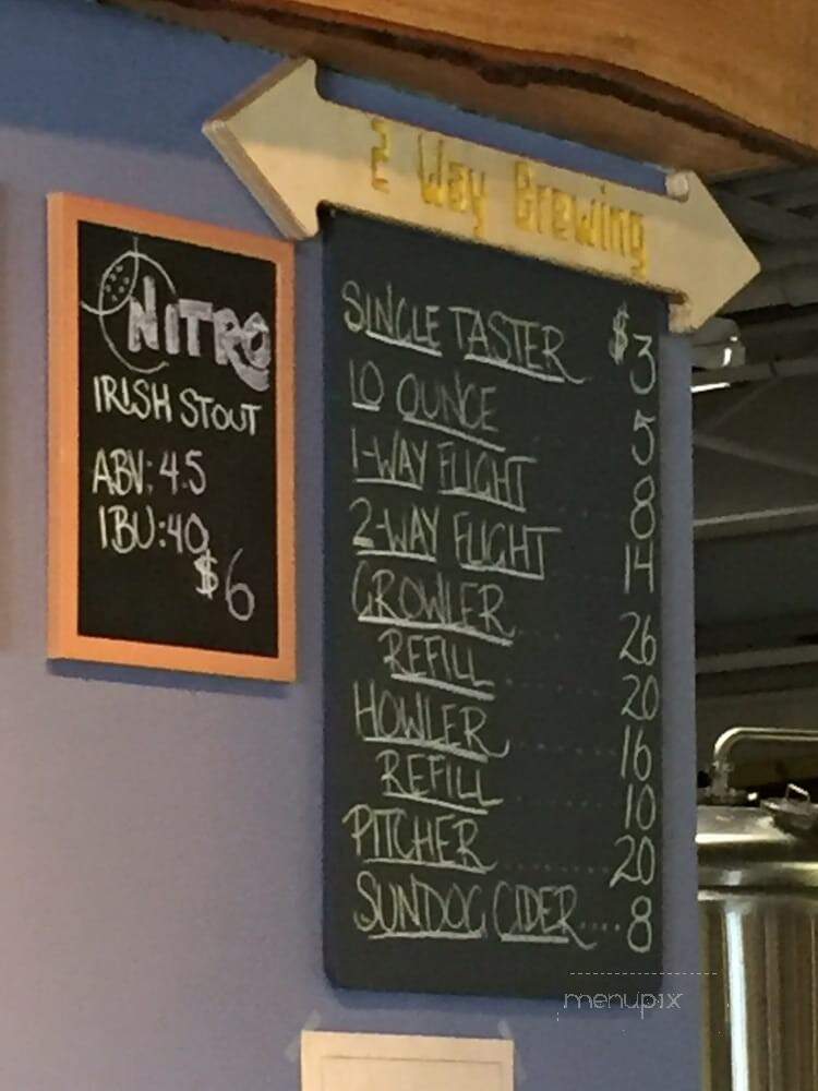 2 Way Brewing Company - Beacon, NY menu_pic