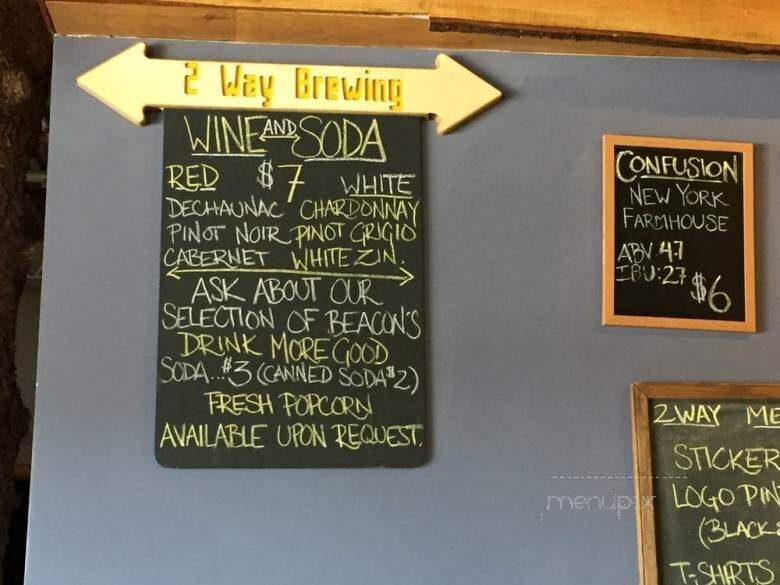 2 Way Brewing Company - Beacon, NY menu_pic