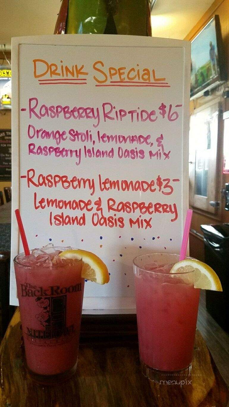 The Backroom - Columbia Falls, MT menu_pic