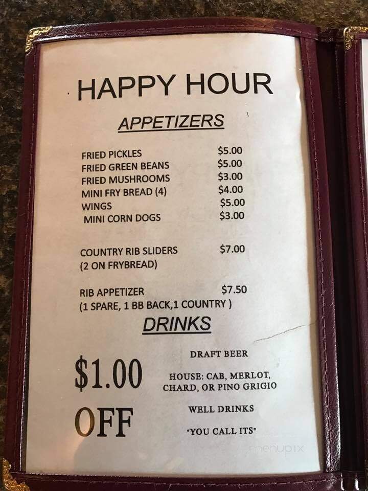 The Backroom - Columbia Falls, MT menu_pic