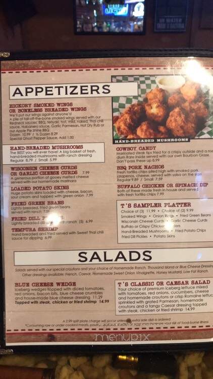 Tj's Redneck Steakhouse - Lebanon, MO menu_pic