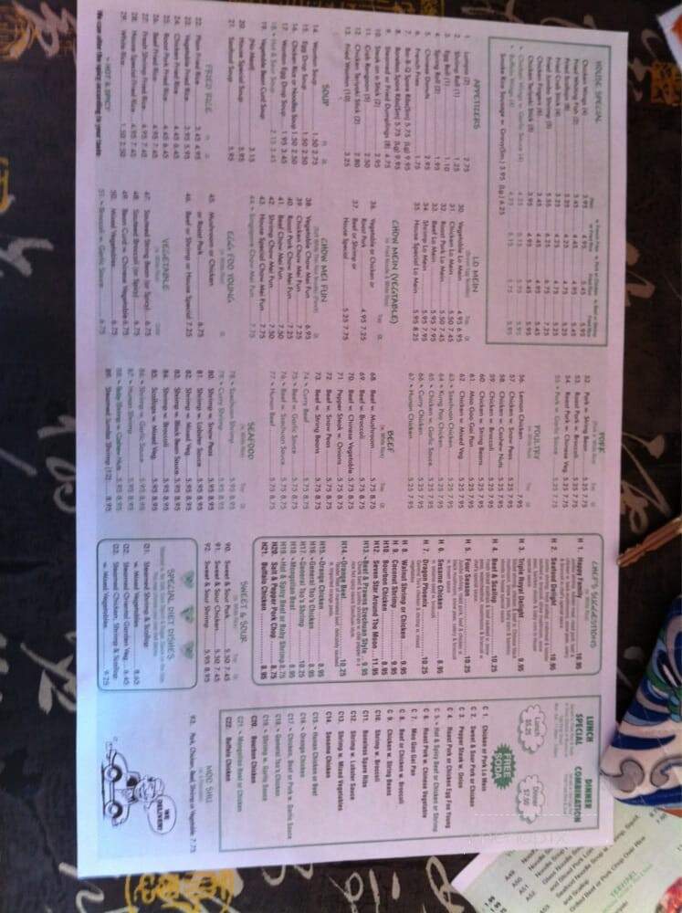 Golden Chopsticks - Norfolk, VA menu_pic