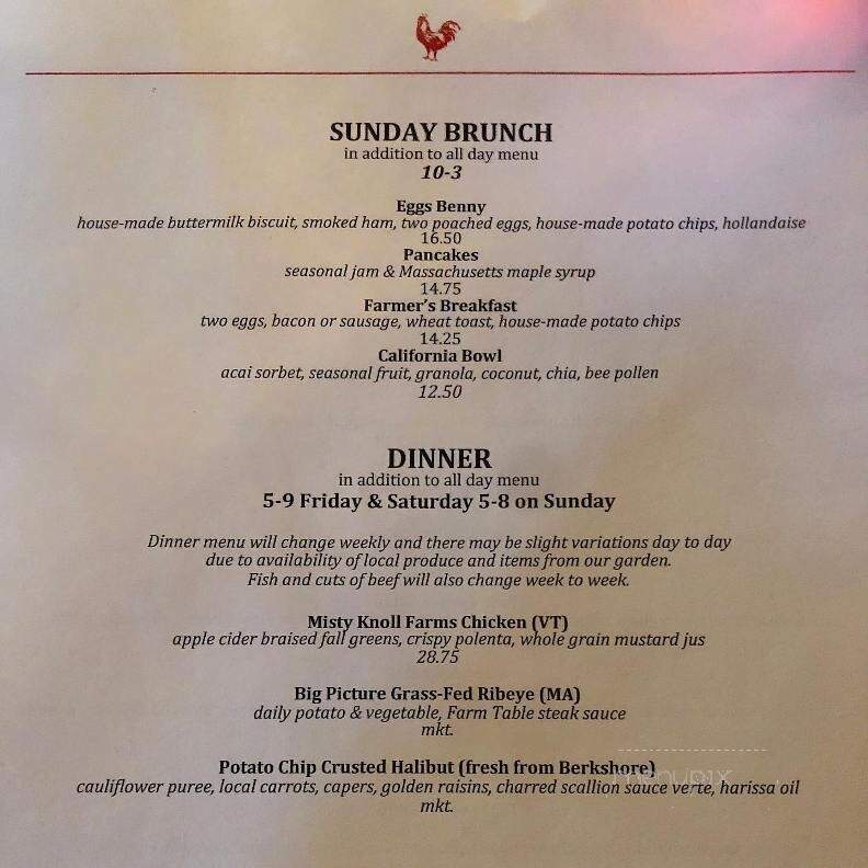 The Farm Table - Bernardston, MA menu_pic