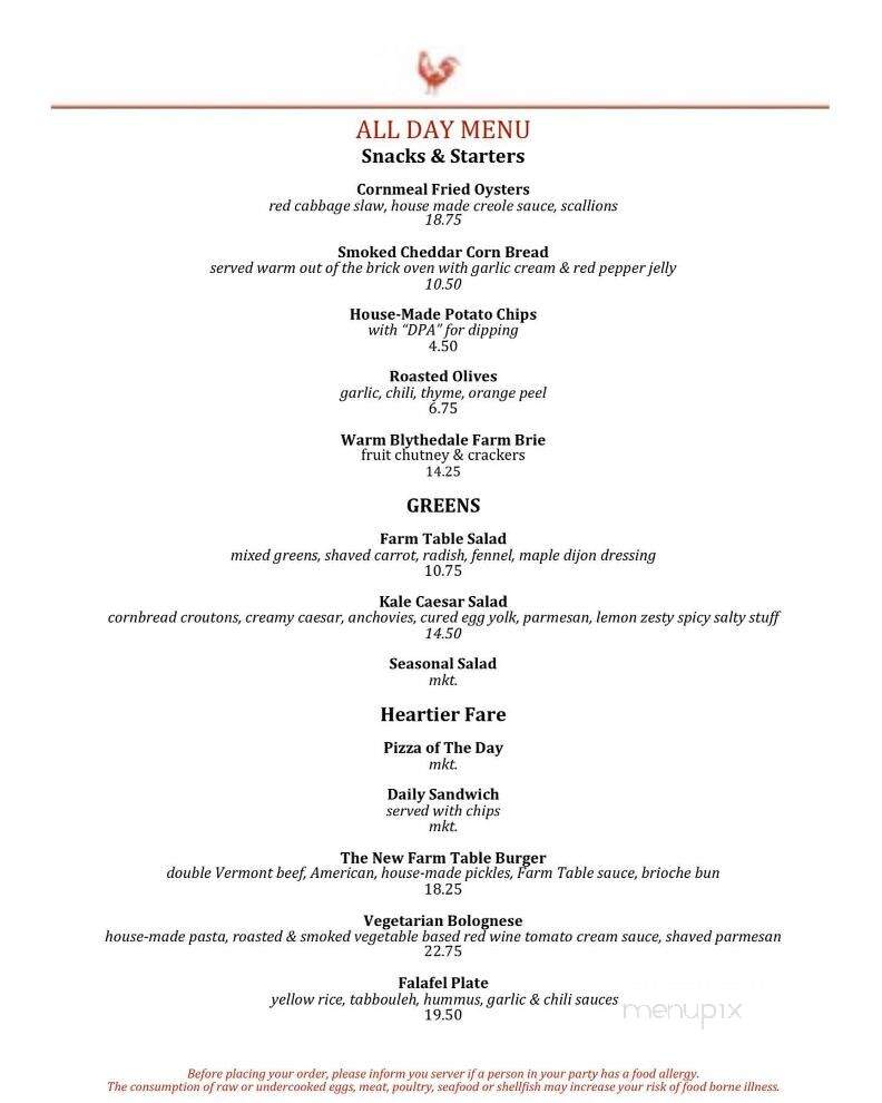 The Farm Table - Bernardston, MA menu_pic