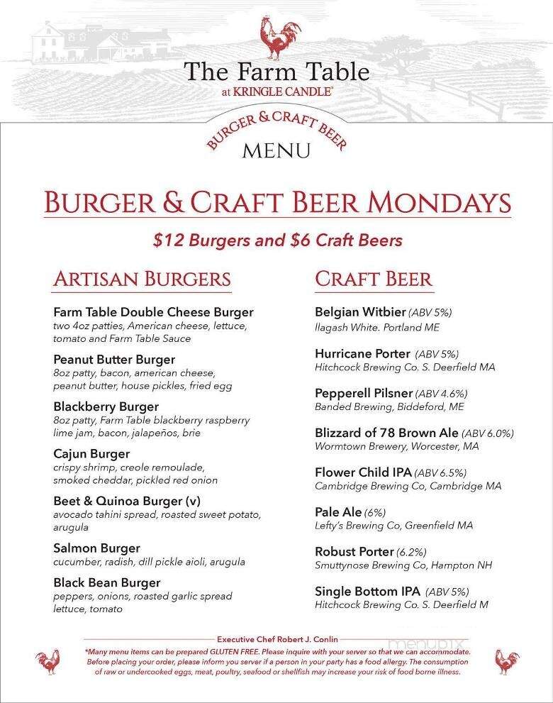 The Farm Table - Bernardston, MA menu_pic
