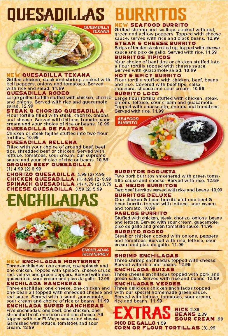 El Rodeo - Zionsville, IN menu_pic