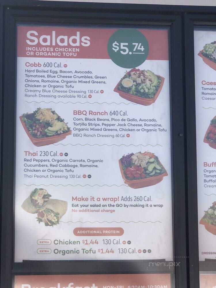 Salad and Go - Tucson, AZ menu_pic