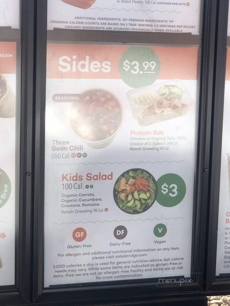 Salad and Go - Tucson, AZ menu_pic