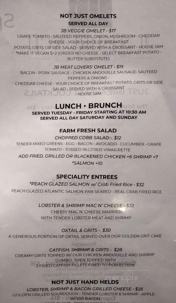 Just Brunch - Duluth, GA menu_pic