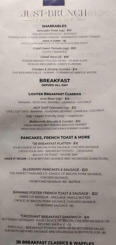 Just Brunch - Duluth, GA menu_pic
