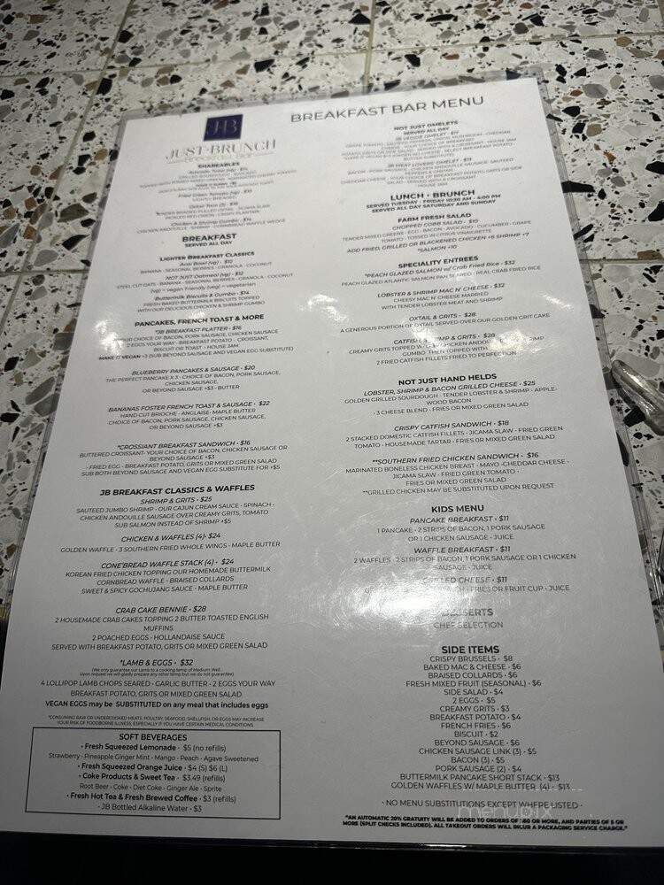 Just Brunch - Duluth, GA menu_pic