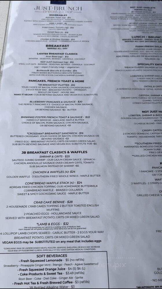 Just Brunch - Duluth, GA menu_pic