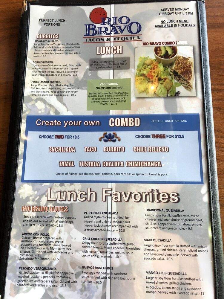 Rio Bravo Tacos and Tequila - Westbrook, ME menu_pic