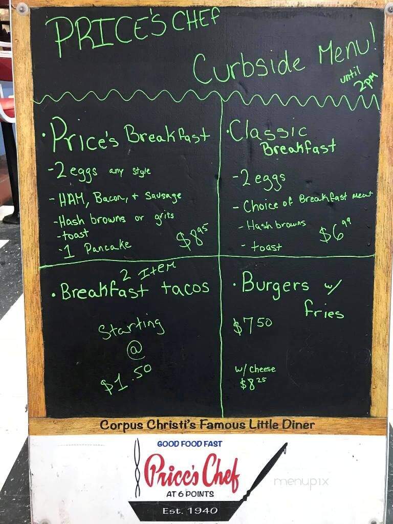 Price's Chef - Corpus Christi, TX menu_pic