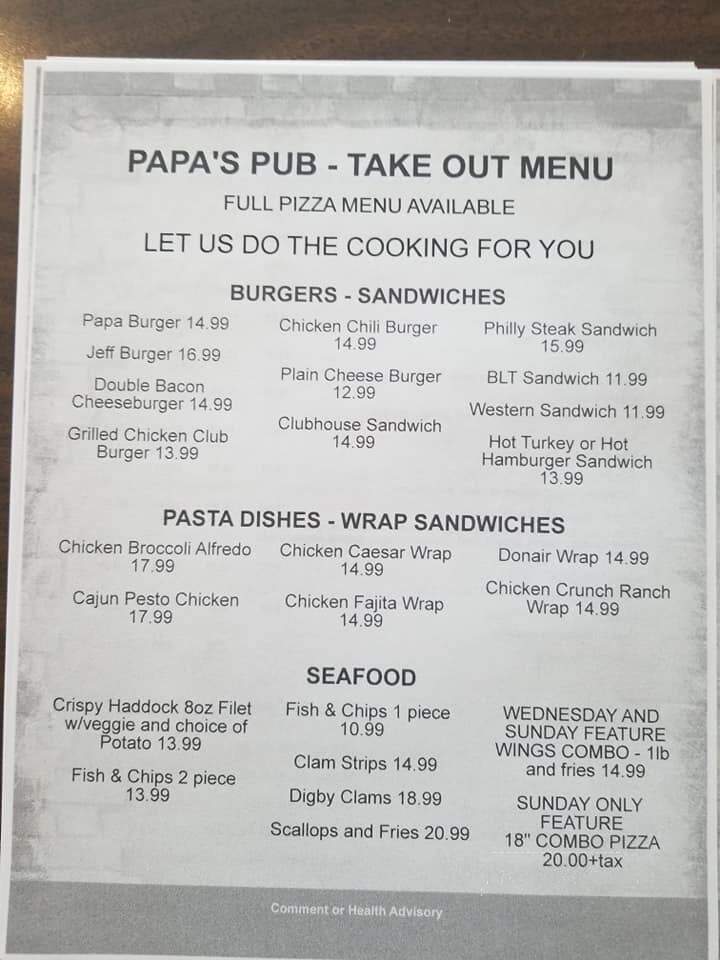Papa's Pub And Pizzeria - Port Hawkesbury, NS