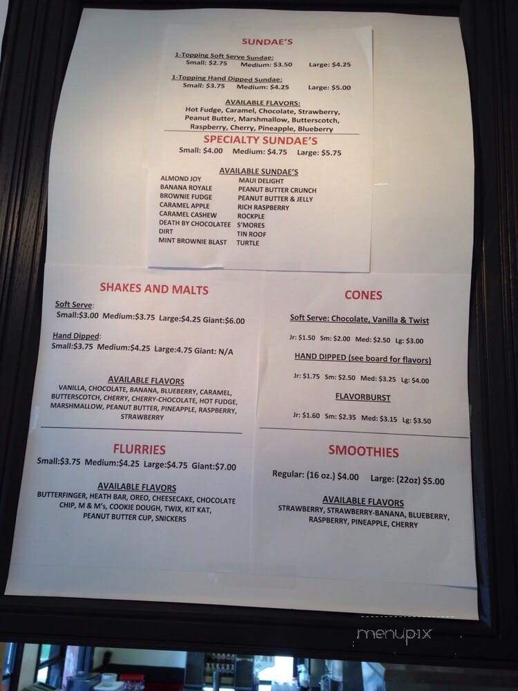 KC's Kones & Coneys - Cedar Springs, MI menu_pic
