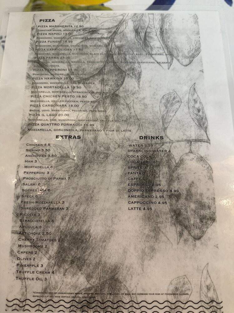 Il Lago Trattoria - Doral, FL menu_pic
