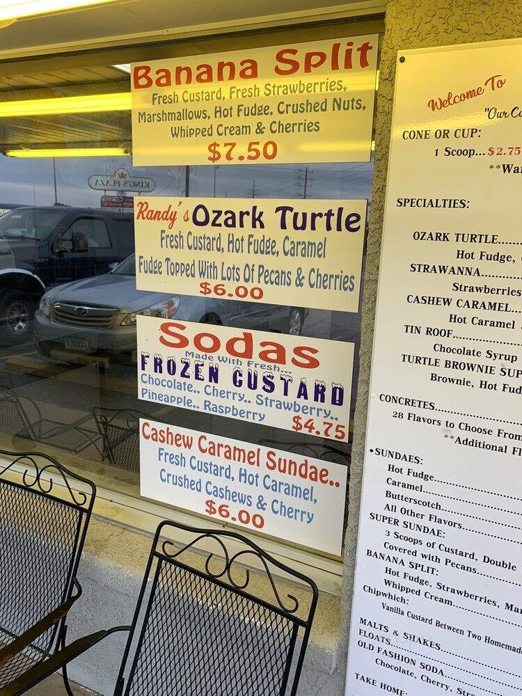 Randy's Frozen Custard - Osage Beach, MO menu_pic