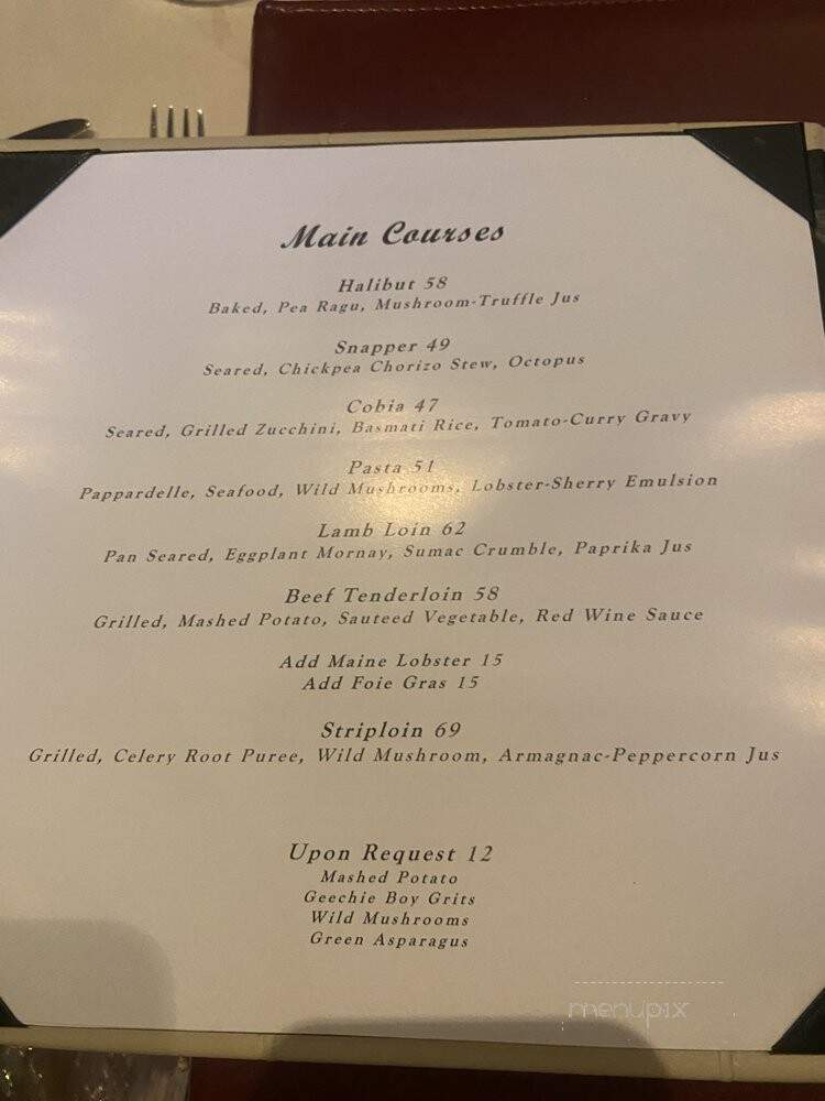 Ritz-Carlton Amelia Island - Salt, the Grill - Fernandina Beach, FL menu_pic