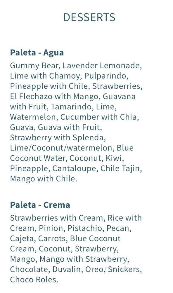 El Paleton - Amarillo, TX menu_pic