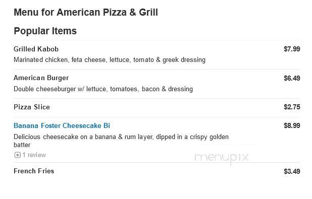 American Pizza & Grill - West Wareham, MA menu_pic