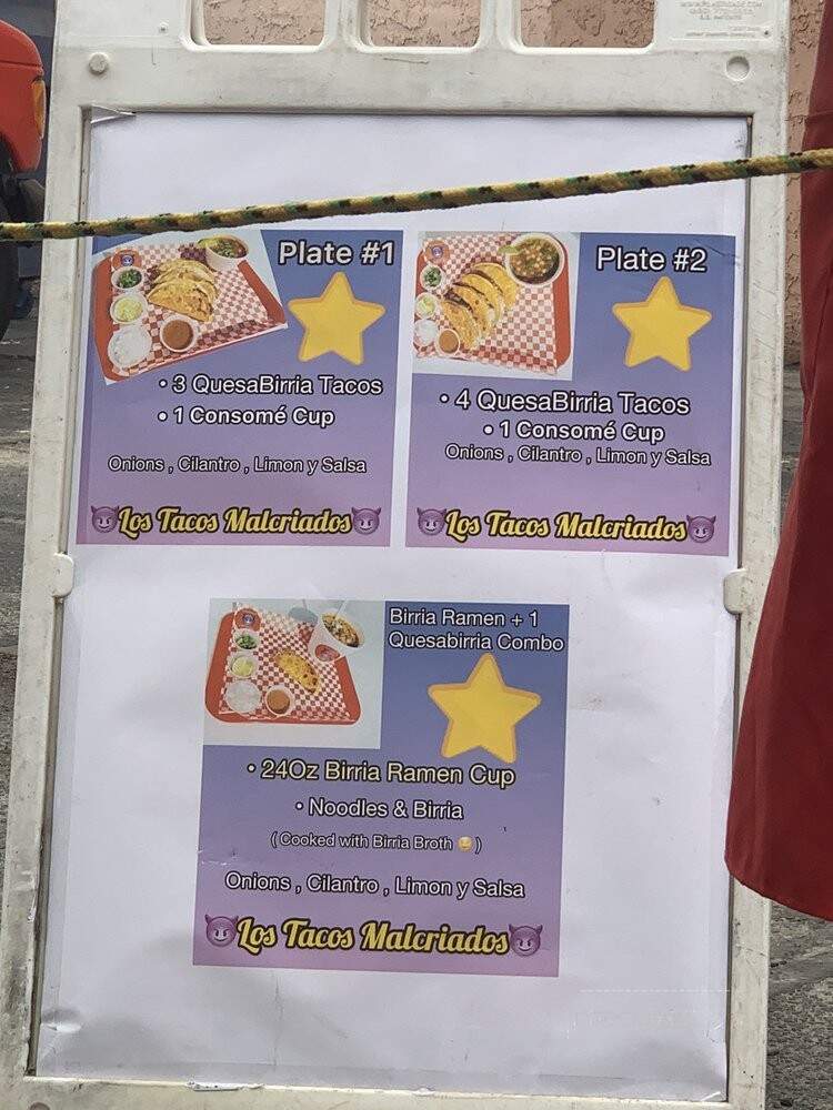Naughty Tacos - Phoenix, AZ menu_pic
