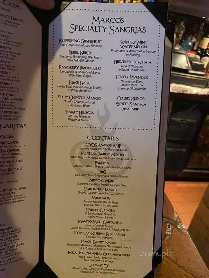 Amigos Taqueria y Tequila - Westerly, RI menu_pic