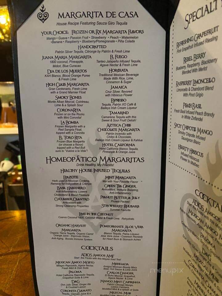 Amigos Taqueria y Tequila - Westerly, RI menu_pic