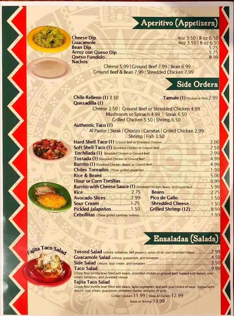 Fiesta Cancun Authentic Mexican Restaurants - Roscoe, IL menu_pic
