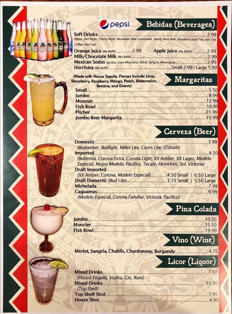 Fiesta Cancun Authentic Mexican Restaurants - Roscoe, IL menu_pic