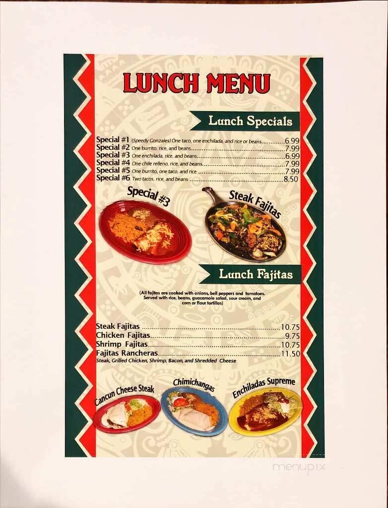 Fiesta Cancun Authentic Mexican Restaurants - Roscoe, IL menu_pic