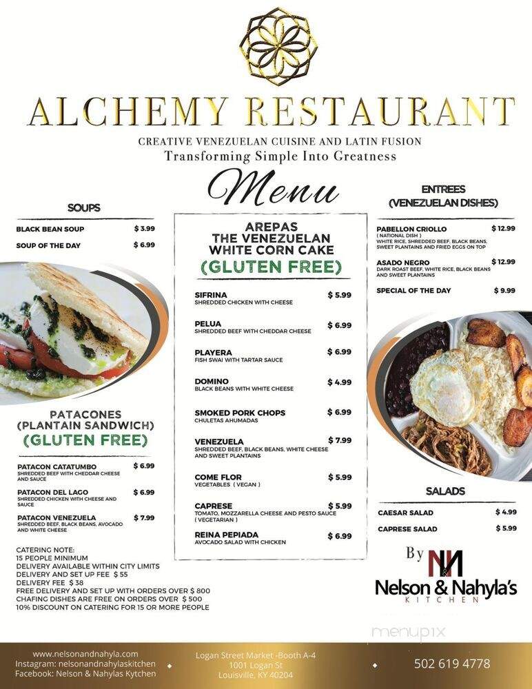 Alchemy Restaurant - Louisville, KY menu_pic