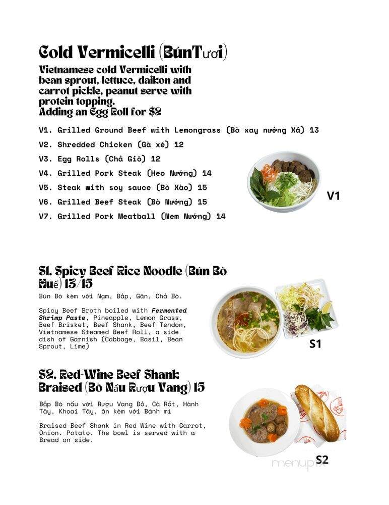Pho Cincy - Fairfield, OH menu_pic