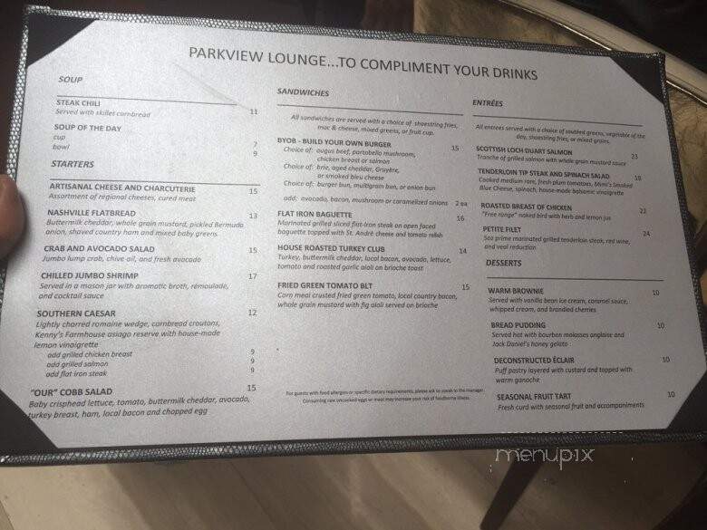 Hilton Nashville Downtown - Nashville, TN menu_pic