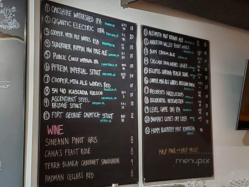 Cooper Mountain Ale Works - Tigard, OR menu_pic