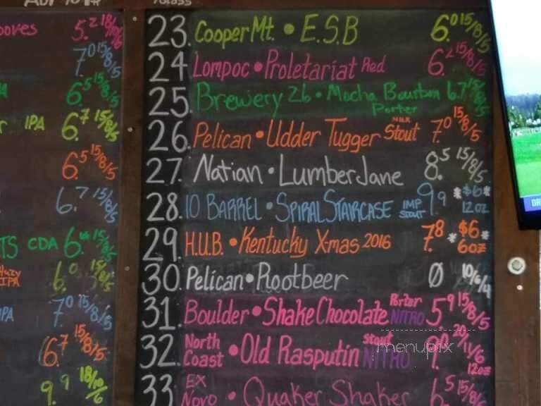 Cooper Mountain Ale Works - Tigard, OR menu_pic