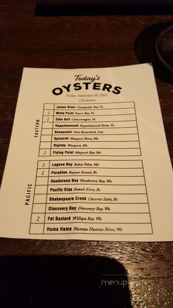 Water Grill - Denver, CO menu_pic